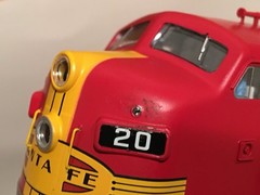 HO Walthers Proto 2000 (920-48276) Santa Fe EMD F3A Diesel Locomotive ATSF #20L