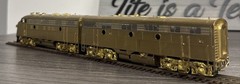Oriental Limited HO Brass EMD F9AB 1750HP Diesel Loco Set – Unpainted & LNIB!