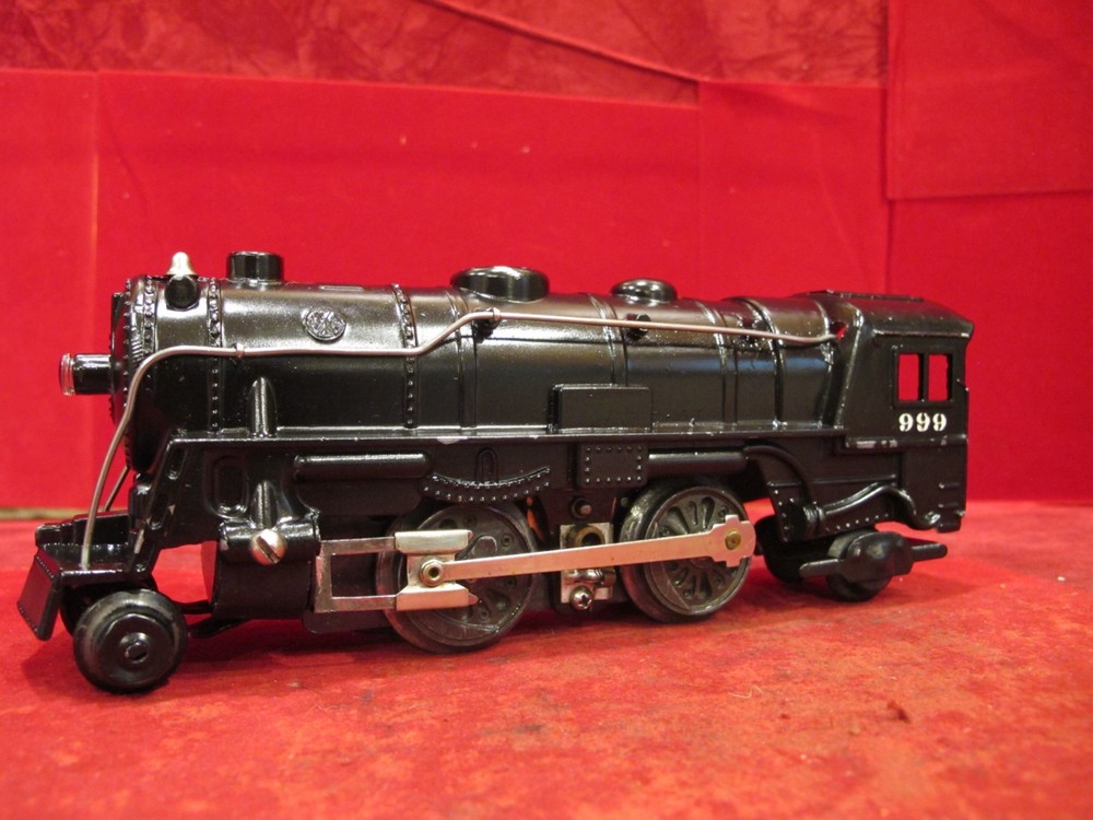 VTG Marx 999 Diecast Steam Engine Locomotive O Gauge 2-4-2~TESTED RUNS #7