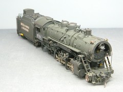 HO 1/87 BRASS Samhongsa DENVER & SALT LAKE 2-8-2 STEAM LOCO & TENDER Repainted