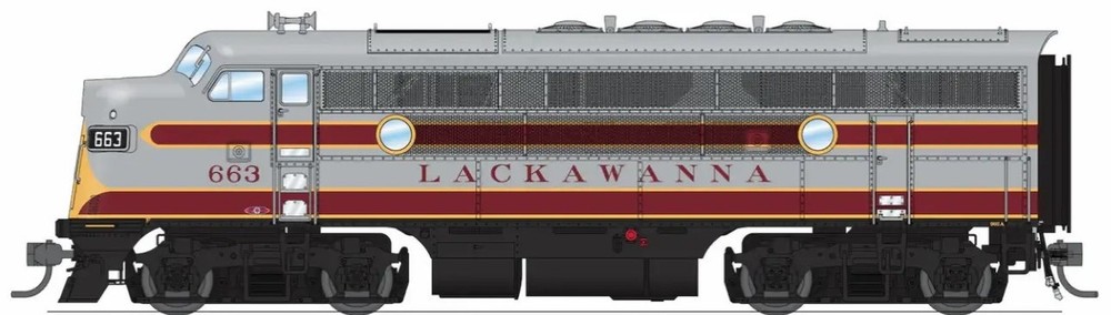 Bowser 24634 HO Lackawanna EMD F3A Diesel Locomotive Standard DC #664