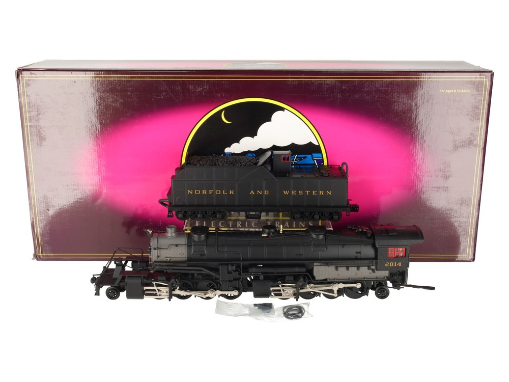 MTH 20-3092-1 O Gauge Norfolk & Western 2-8-8-2 Y3 Steam Locomotive #2014 w/PS2