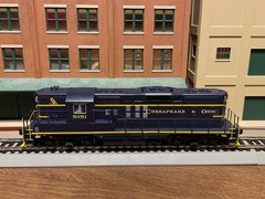 910-10494 Chesapeake & Ohio GP9 #5951 in Standard DC with detail parts added.
