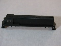 Vtg HO Scale Diesel Locomotive Shell ONLY, Unlettered, No #, Black, Unmarked rr