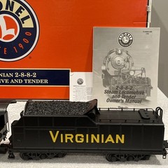 Lionel Virginian 2-8-8-2 Locomotive & Tender TMCC Odyssey O Gauge 6-38032