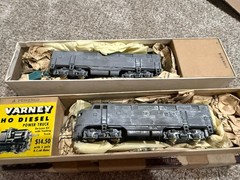 Vintage HO Scale Varney F3B Diesel Raw Locomotive Cast Shell And Frame