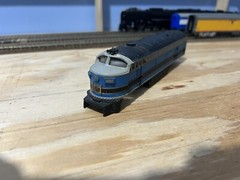 HO Scale AHM Tempo C-Line Diesel Locomotive Shells B&O Black, Blue, and Gray