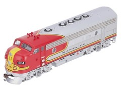 Athearn G1000A HO Scale Atchison Topeka Santa Fe EMD F7A Diesel Locomotive #304