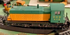 HO Scale AHM Chicago Northwestern SW 1 Diesel locomotive 476