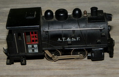 Vtg HO Model Train Steam Engine-A T & Santa Fe #07204