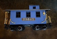 1995 New Bright Greatland Express Train G Gauge Rare Blue Caboose Vintage