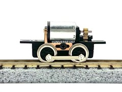 N/HOn30/HOe/009 Gauge 0-4-0 Rod-Driven Locomotive Power Drive Chassis 15mm/7mm