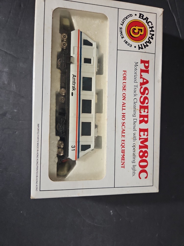Vintage Bachmann HO Scale Amtrak Plasser Track CleaningDiesel NIB Brand New