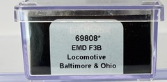 N Scale InterMountain 69808 Baltimore & Ohio F3B Locomotive B&O No # SHELL ONLY