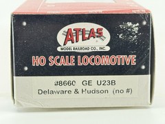 HO Scale Atlas 8660 Delaware & Hudson GE U23B Diesel Locomotive D&H (No #)