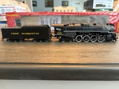 Bachmann 2-8-4 Berkshire Steam Locomotive With Tender Pere Marquette #1225