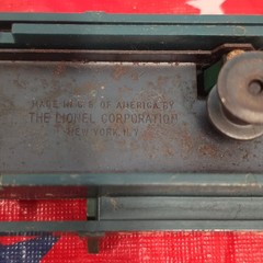 Lionel O Postwar 3362 Lionel Lines Carrier With NO LOAD Green MISSING PAINT READ