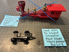 Lionel Train 8005 General LOCOMOTIVE FRONT PILOT TRUCK 1862 1872 1881 8410 LOT B