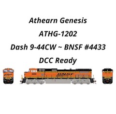 Athearn Genesis ATHG-1202 GE Dash 9-44CW ~ DCC READY “BNSF” Wedge #4433