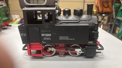 LGB G Scale Steam Locomotive DR 99 5001 Model 2075 Black Red G Gauge