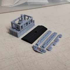 HOn30 18ft STEAM TRAM LOCO #1 kit for Kato 11-109 chassis. RESIN 3D Print.