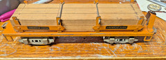 RARER 3206 ~ 10″ tin O GAUGE 30’S AMERICAN FLYER WOOD CARRIER READY 2 ROLL
