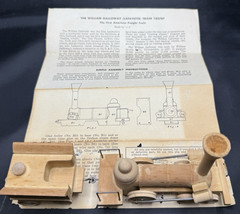 WILLIAM GALLOWAY 1837 BT ASSEMBLED REALISTIC WOODEN MODEL TRAIN FOR DISPLAY