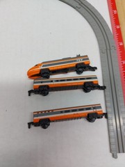 MICRO MACHINES 3 CAR TGV HIGH SPEED BULLET TRAIN PASSENGER ENGINE 1989 Parts I48