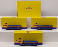 Athearn G2637 HO Scale Genesis Jersey Central Lines F3 ABA Diesel Locomotive Set