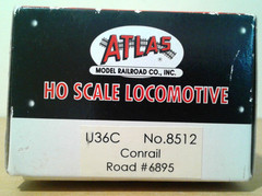 HO SCALE ATLAS GE U36C CONRAIL #6895 8512