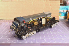 Athearn U28C GE locomotive, shell needs TLC, Good Working Condition WVR
