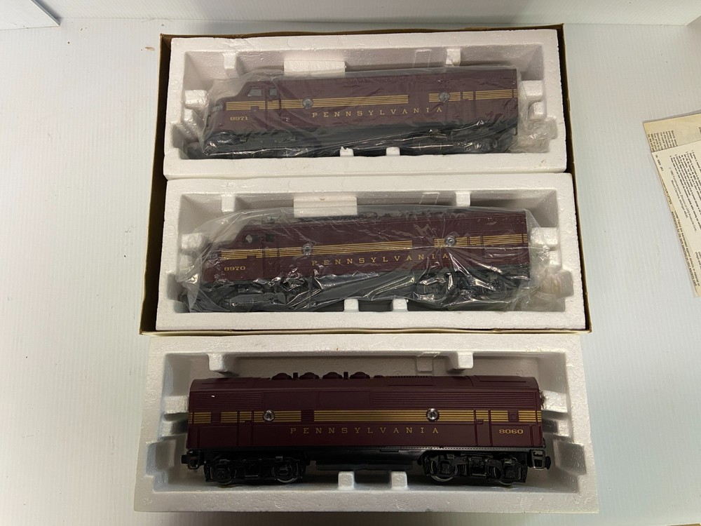 LIONEL 6-8970 & 8060 MPC ERA PENNSYLVANIA TUSCAN F-3 ABA diesels! TESTED! LN!