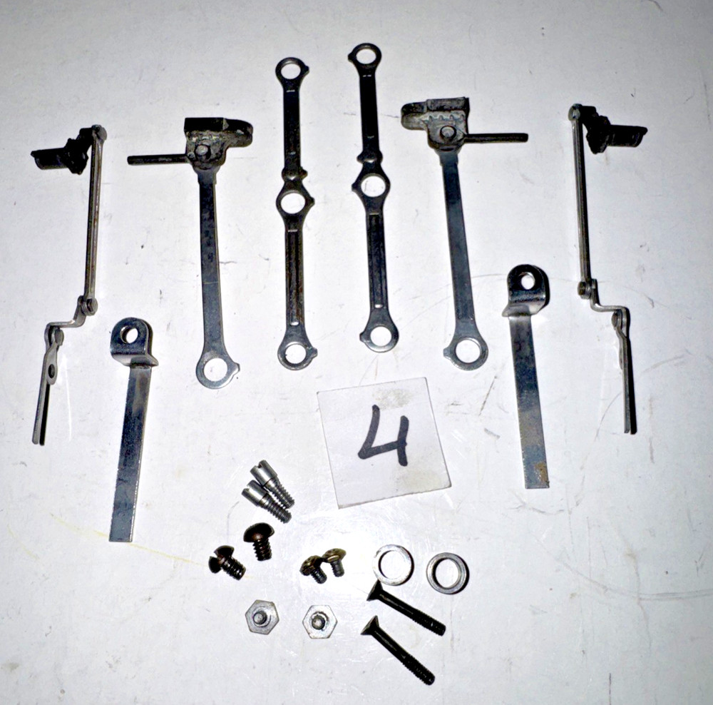 LIONEL POSTWAR O/O27 PARTS 224,224E,1666 STEAM LOCO COMPLETE LINKS /RODS/GEARS
