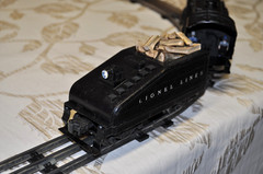Lionel Lionel Lines Customized Slope Back Tender with Working Rear Light Video