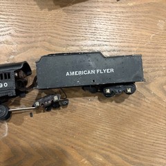 Vintage American Flyer 290 Cast Metal Steam Engine Locomotive & Tender Untested