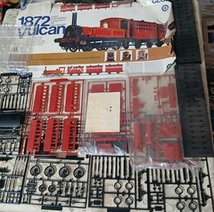 Entex 1872 Vulcan Locomotive Limited Centennial Vintage Train Model Parts 1970s