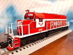 LIONEL O GAUGE LEGACY GULF MOBILE & OHIO GM&O SD40 DIESEL ENGINE USED