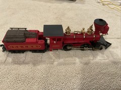 AHM J.W. Bowker V. & T. R. R. Red Model Train Locomotive and Tender B23