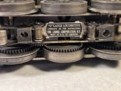 Vintage Postwar Lionel 2035 O Gage Steam Locomotive Engine Incomplete Untested