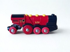 BRIO World Mighty Red Action Locomotive 529 Battery Operated Toy Train