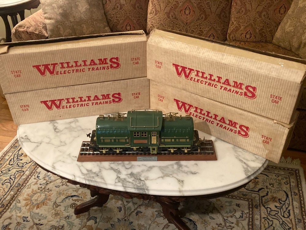 1970s Lionel 381E Bild A Loco with Williams Train State Cars Standard Gauge