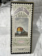 Aurora Postage Stamp Trains Santa Fe Original Box Only, No Trains No Box Inserts