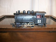 Life-Like Dockside Switcher, AT&SF 0-4-0 Steam Locomotive #98, Black USED no BOX