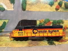 HO Scale Chessie System B&O 4810 Diesel Locomotive Tested Runs