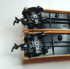 HO Scale Chessie System 3 Bachmann 50′ Box Cars and 1 Life-Like Caboose (RS630)