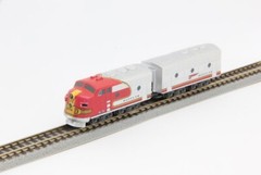 Z Scale Rokuhan ST012-1 Z Shorty EMD F7A/B Santa Fe ATSF Diesel Engine Loco New