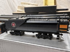Vintage Brass Tenshodo 4-8-4 S-1 Factory Great Northern + Six Cars HO Japan 137