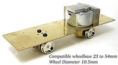 HO/J/On30/O16.5/Oe Aru-Model Single Axis Power Drive Chassis Kit 23-54/D10.5 mm