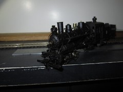 VINTAGE RIVAROSSI HO-SCALE “3 TRUCK HEISLER” LOCOMOTIVE “DEEP RIVER LOGGING” #9