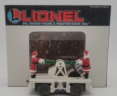 Lionel 6-18408 O Gauge Operating Santa White Hand Car EX/Box